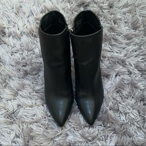 Black pointy booties